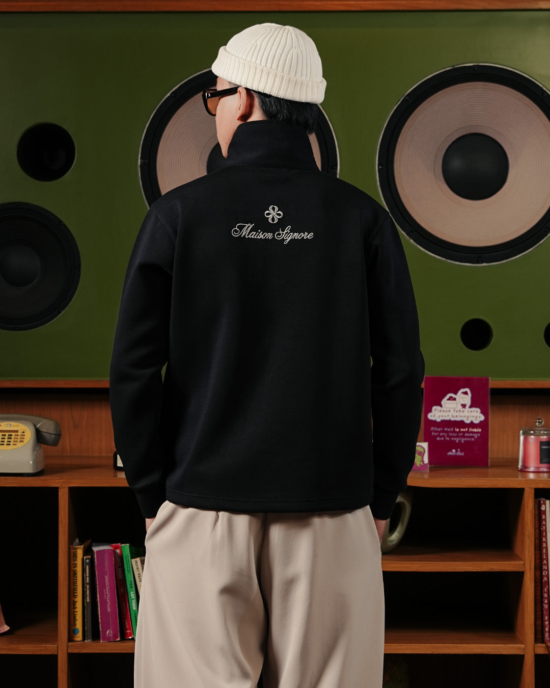 Half Zip Bordir Maison Polo