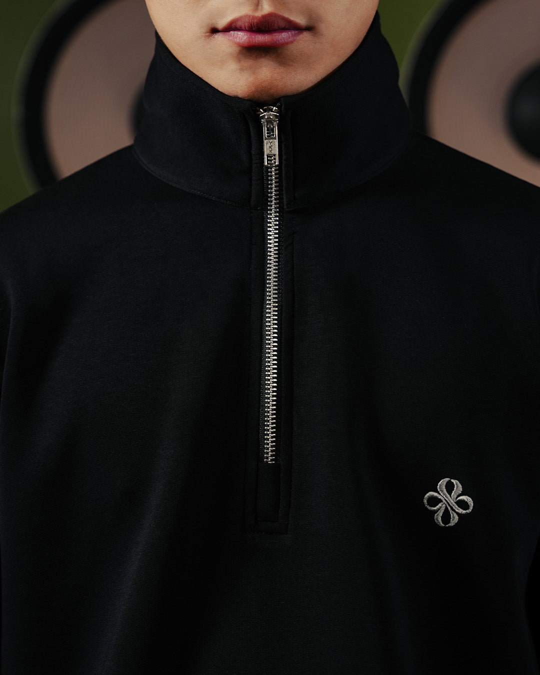 Half Zip Bordir Maison Polo