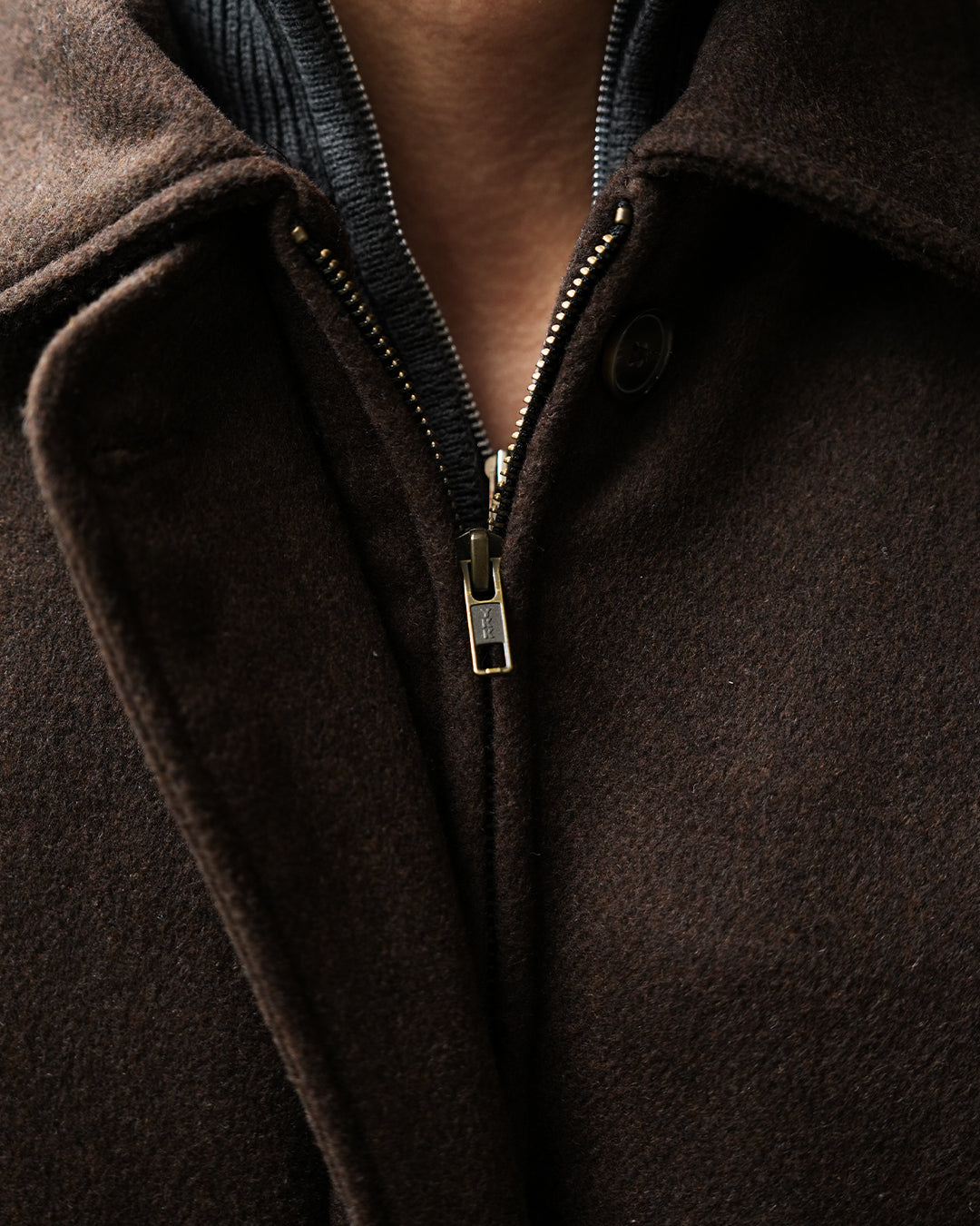 Woolaken Minimal Jacket - Coffee