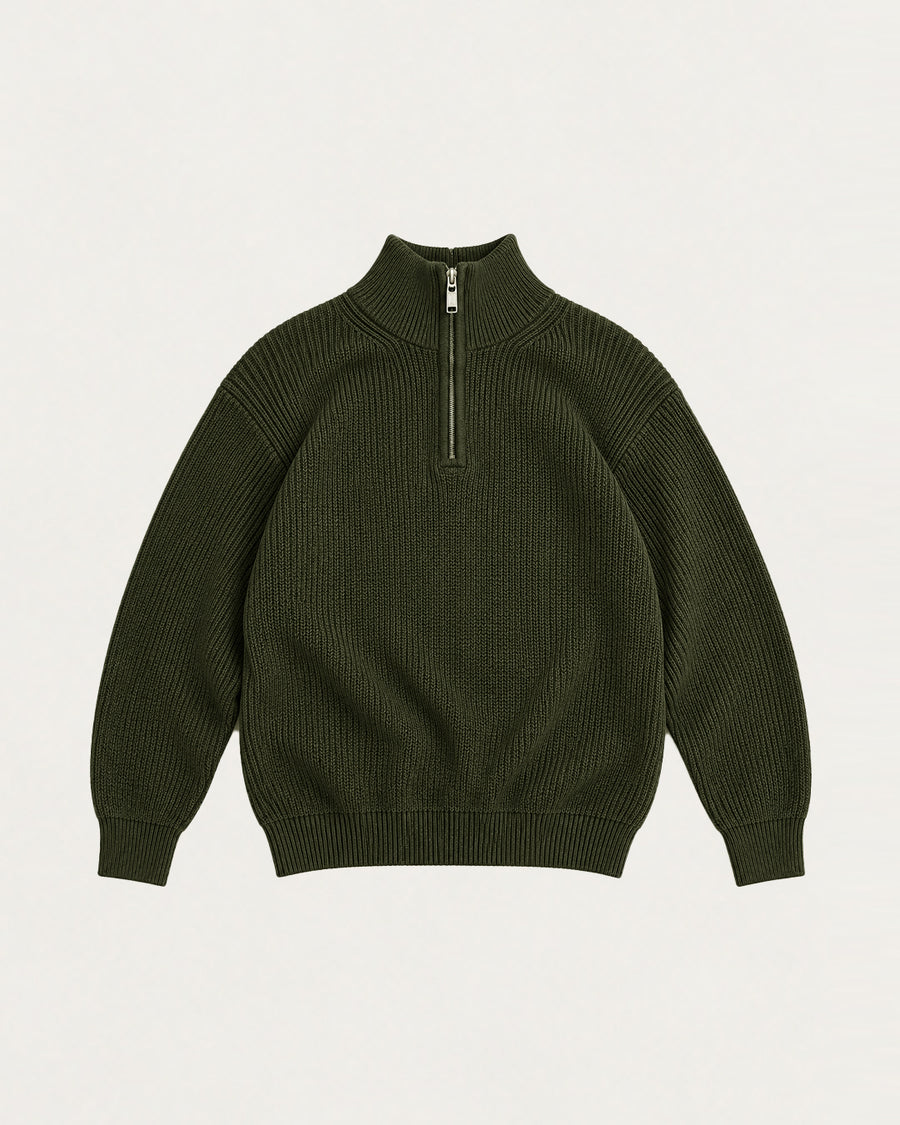 Cotton Rich Half Zip Knitwear